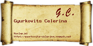 Gyurkovits Celerina névjegykártya